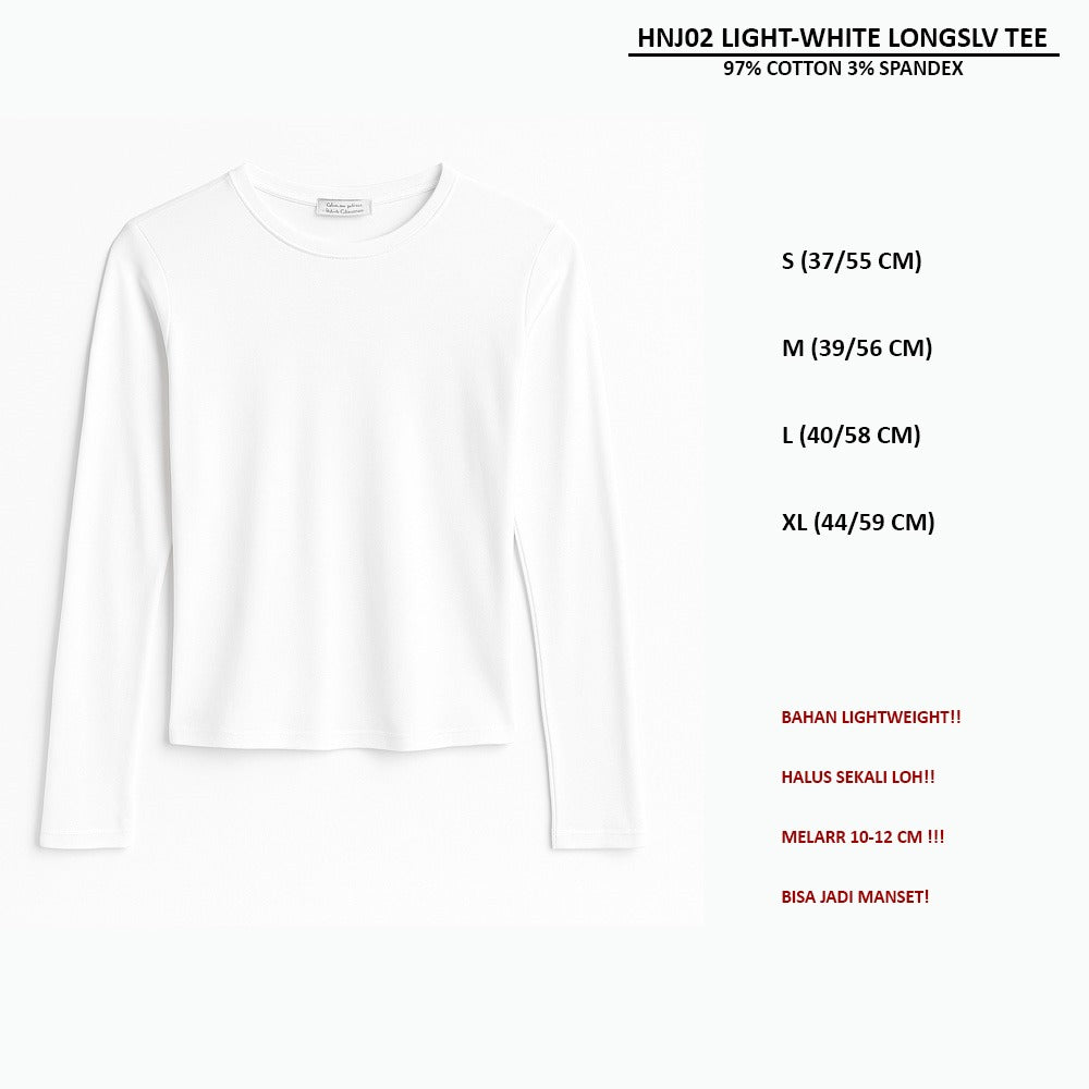 Atasan Kaos Wanita Lengan Panjang (HNJ02 LIGHT LONGSLV TEE)
