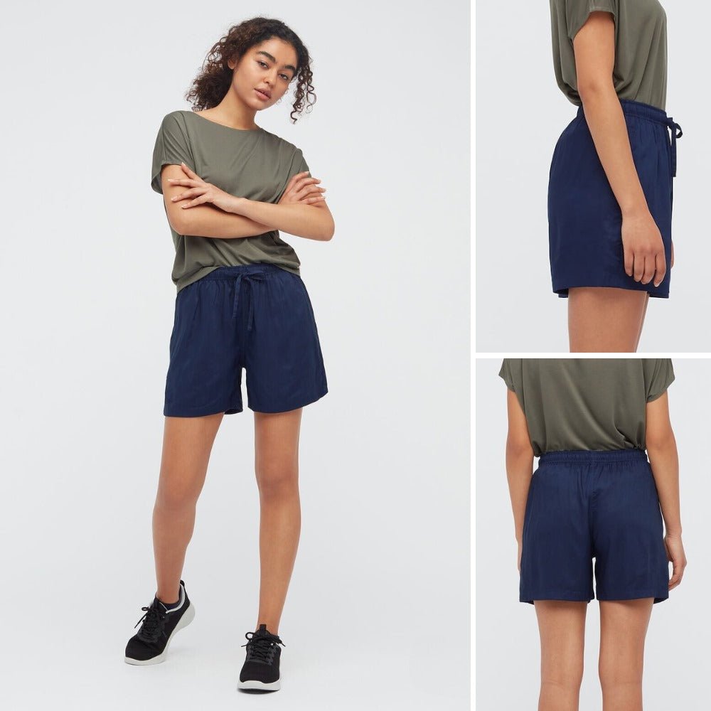 Celana Pendek Santai Wanita Polos Rayon (UNQ153 RLC SHORT)