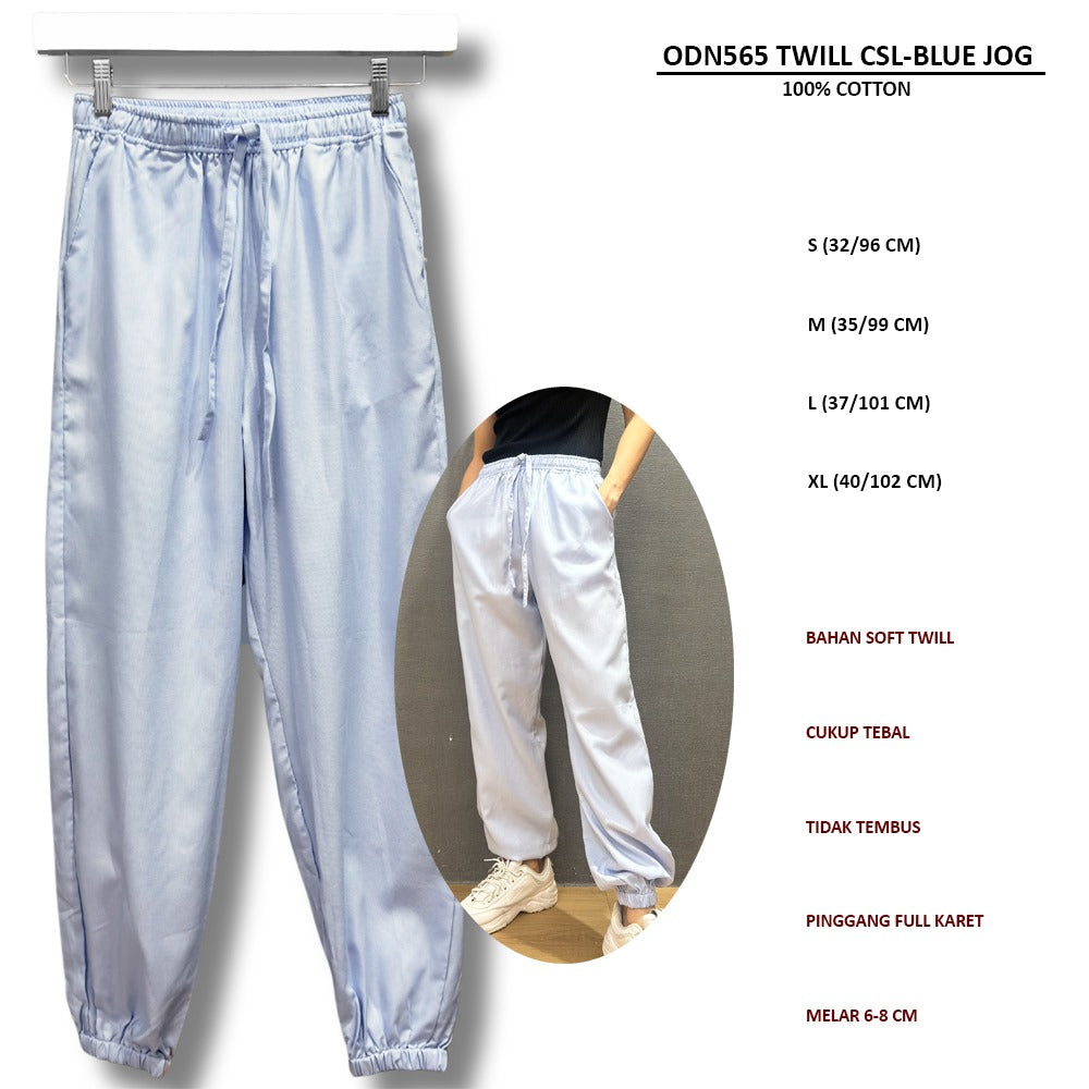 Celana Panjang Jogger Wanita Soft Twill (ODN565 TWILL JOGGER)