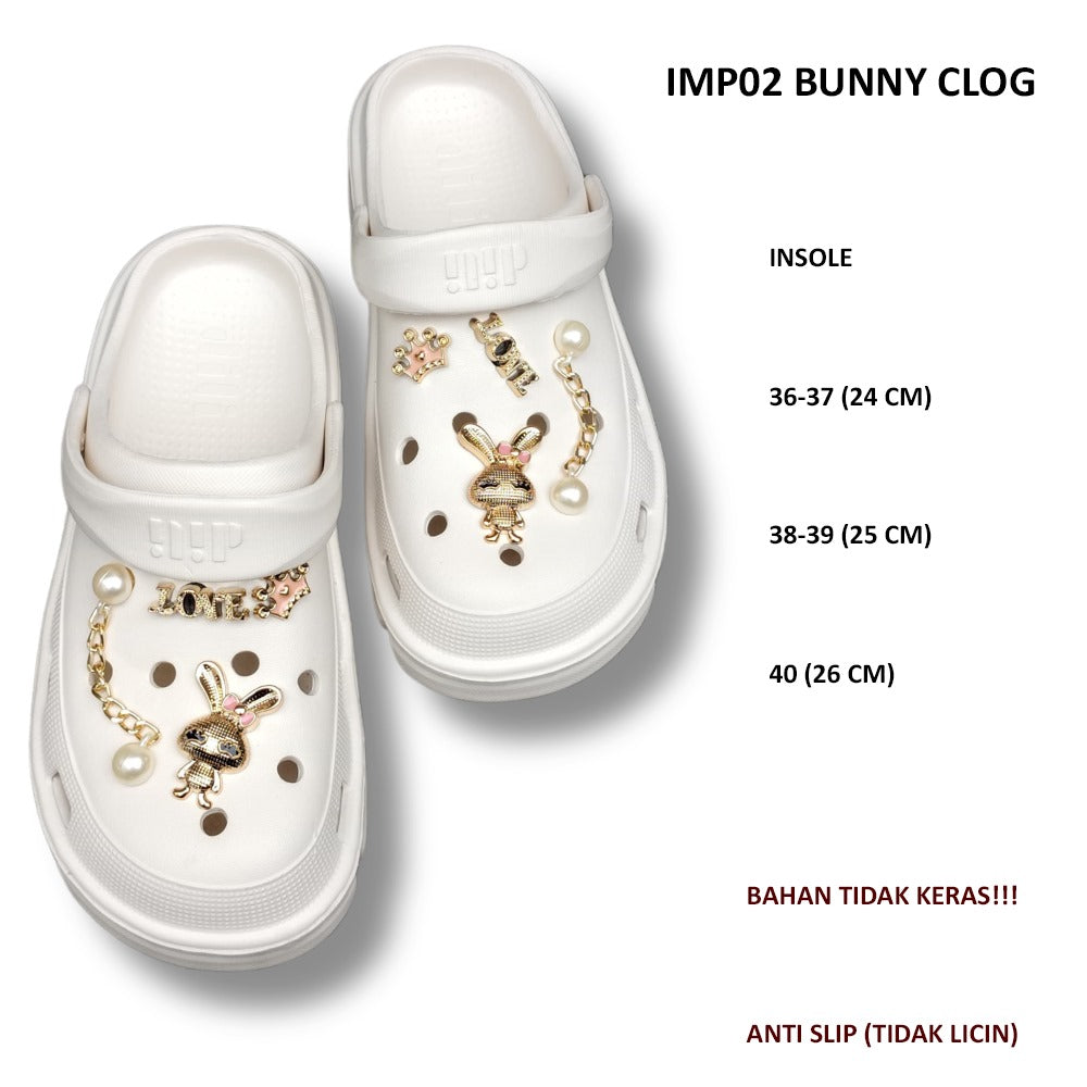 Sendal Crocs Wanita (IMP02 BUNNY CLOG)