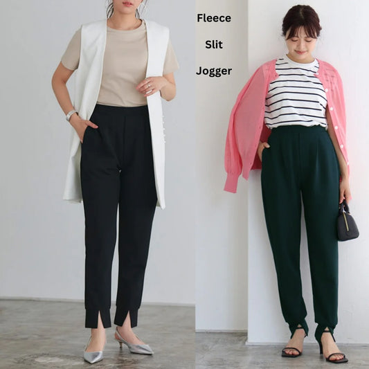 Celana Panjang Jogger Wanita Soft Fleece (JPN46 FLC SLIT JOGGER)