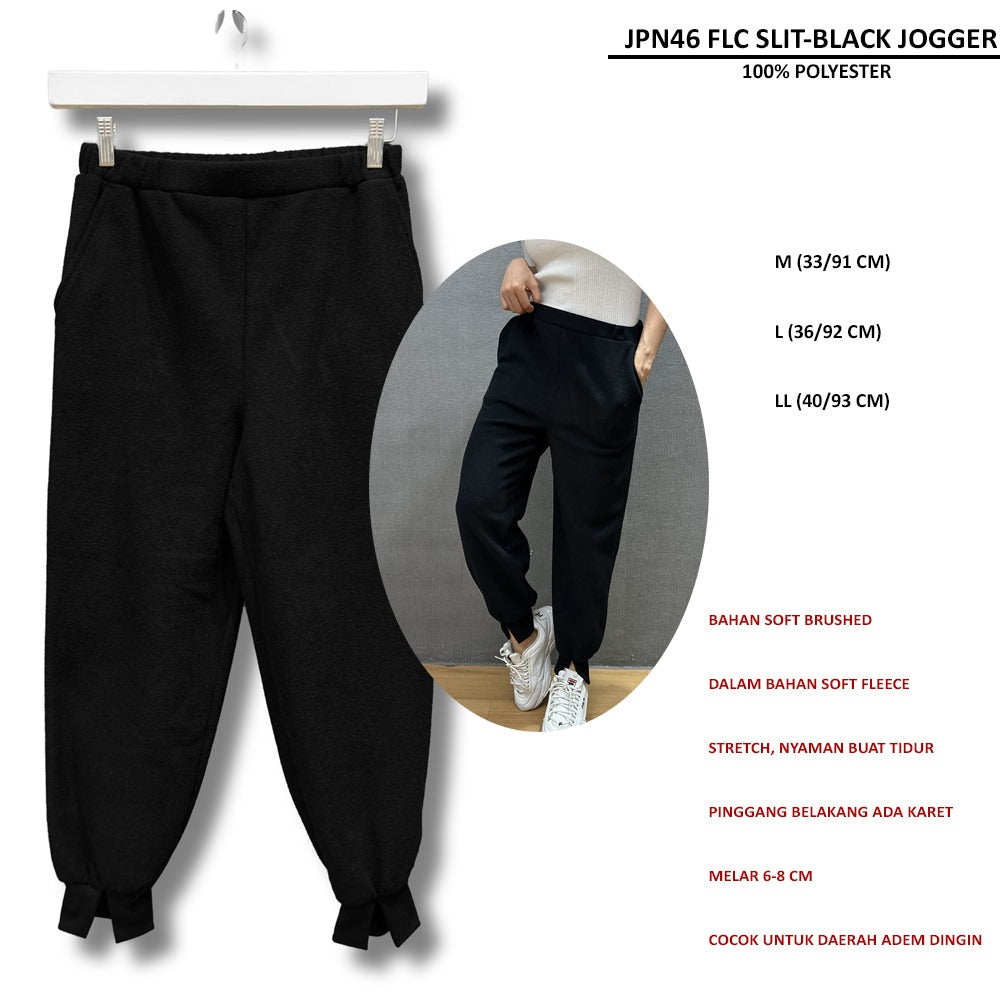 Celana Panjang Jogger Wanita Soft Fleece (JPN46 FLC SLIT JOGGER)