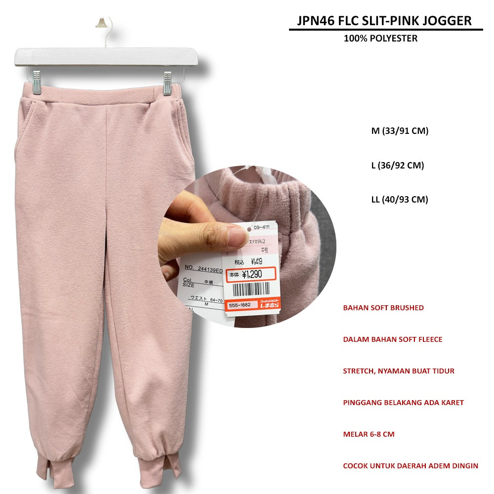 Celana Panjang Jogger Wanita Soft Fleece (JPN46 FLC SLIT JOGGER)