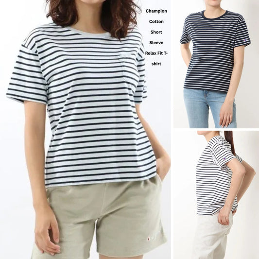 Atasan Kaos Wanita Lengan Pendek Soft Cotton (CHAMP106 BASIC TSHIRT)