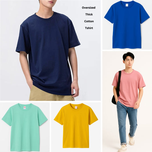 Atasan Kaos Pria/Unisex Lengan Pendek (IMP12 PLAIN BASIC TEE)