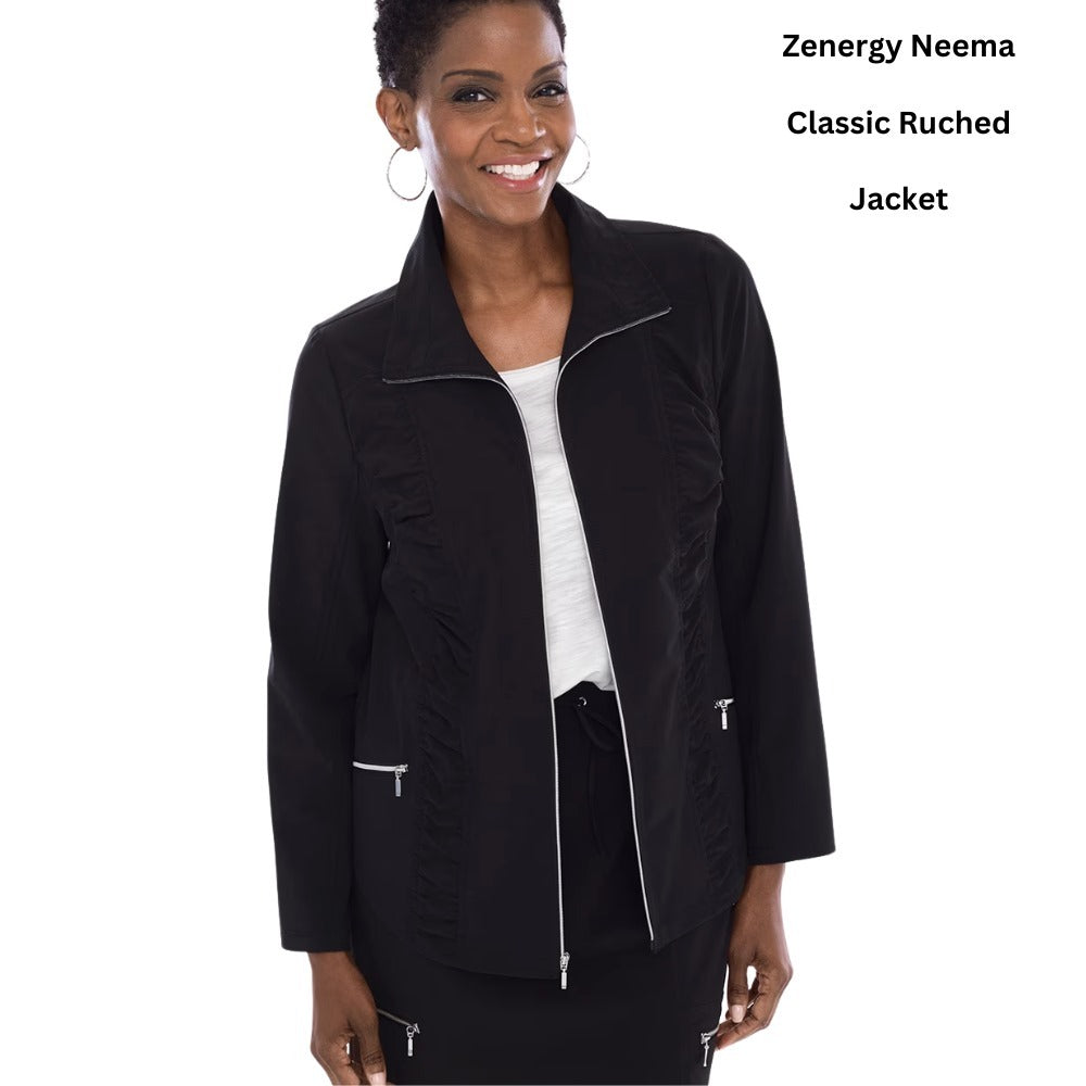 Jaket Wanita Lightwieght Stretch Waterproof (CHC09 NEEMA BLACK JACKET)