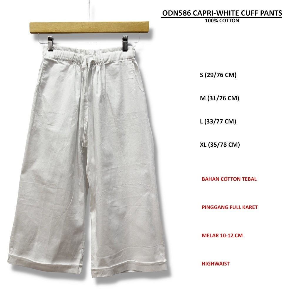 Celana Capri Wanita Highwaist (ODN586 CAPRI BUFF PANTS)