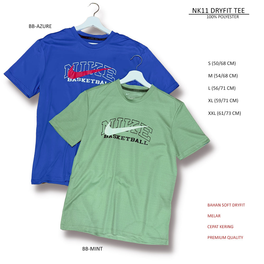 Atasan Kaos Olahraga Pria Lengan Pendek (NK11 DRYFIT TEE)