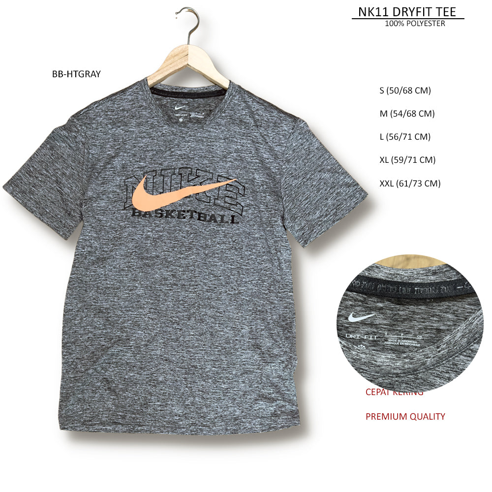 Atasan Kaos Olahraga Pria Lengan Pendek (NK11 DRYFIT TEE)