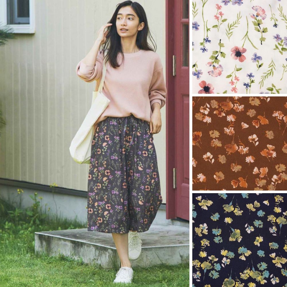 Celana Kulot Wanita 3/4 (UNQ25 CULLOT PANTS)