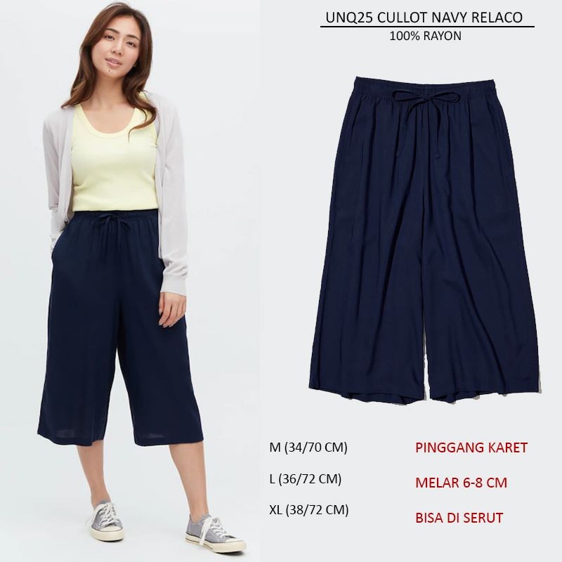 Celana Kulot Wanita 3/4 (UNQ25 CULLOT PANTS)
