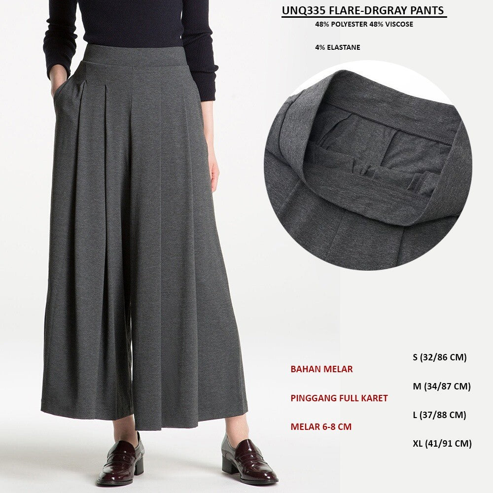 Celana Panjang Kulot Wanita (UNQ336 FLARE PANTS)
