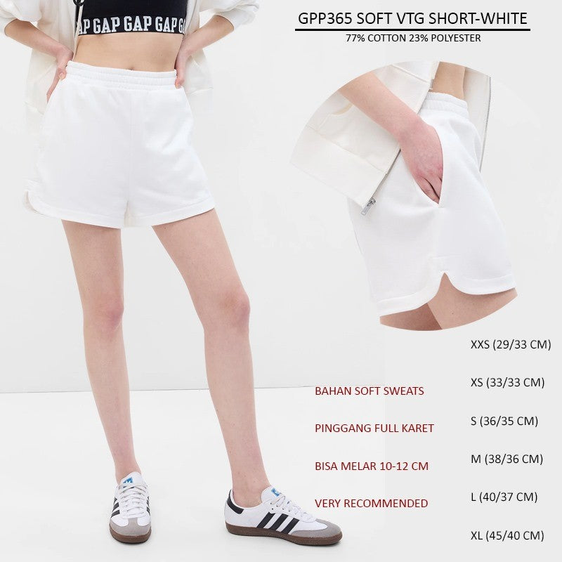 Celana Pendek Santai Wanita Soft Sweats (GPP365 SOFT VTG SHORT)