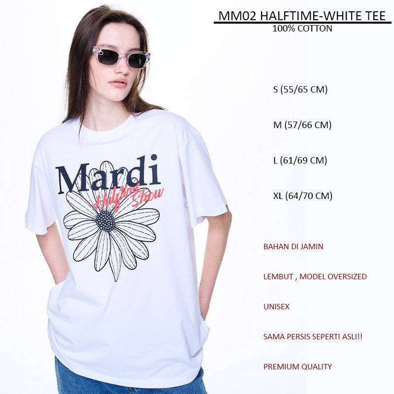 Atasan Kaos Wanita Lengan Pendek Casual Oversized (MM02 HALFTIME/BONVOYAGE TEE)