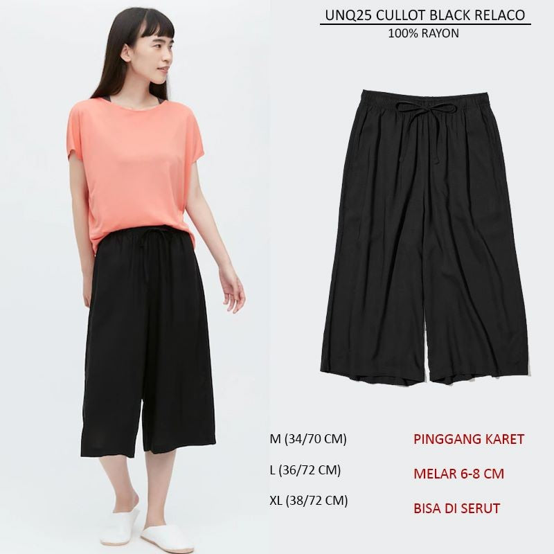 Celana Kulot Wanita 3/4 (UNQ25 CULLOT PANTS)