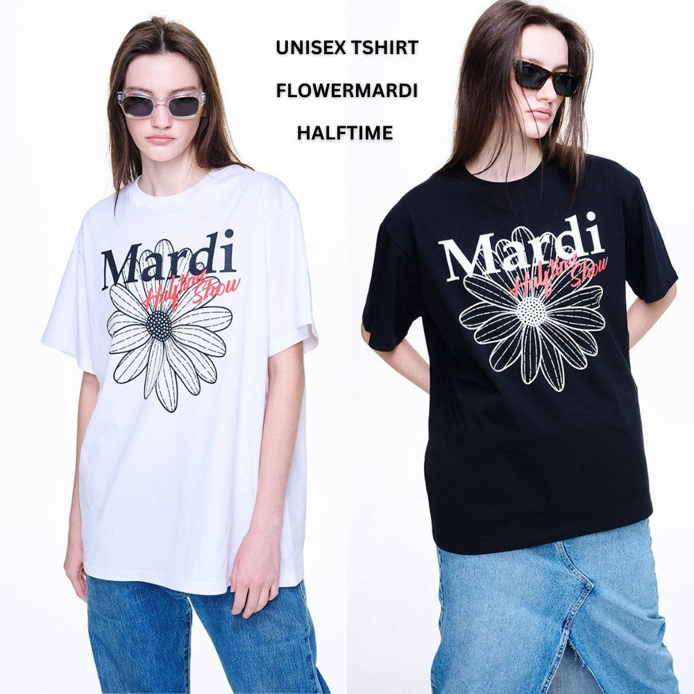 Atasan Kaos Wanita Lengan Pendek Casual Oversized (MM02 HALFTIME/BONVOYAGE TEE)