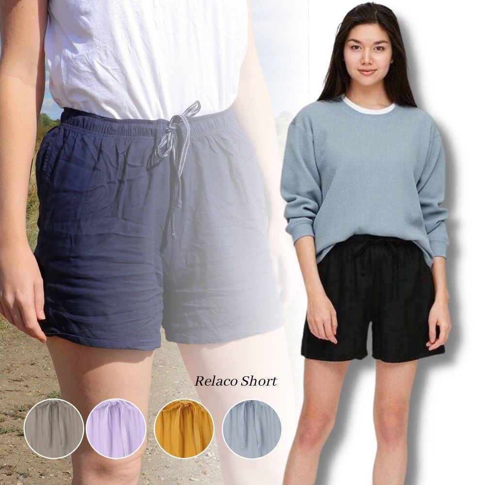 Celana Pendek Santai Wanita Polos Rayon (UNQ153 RLC SHORT)